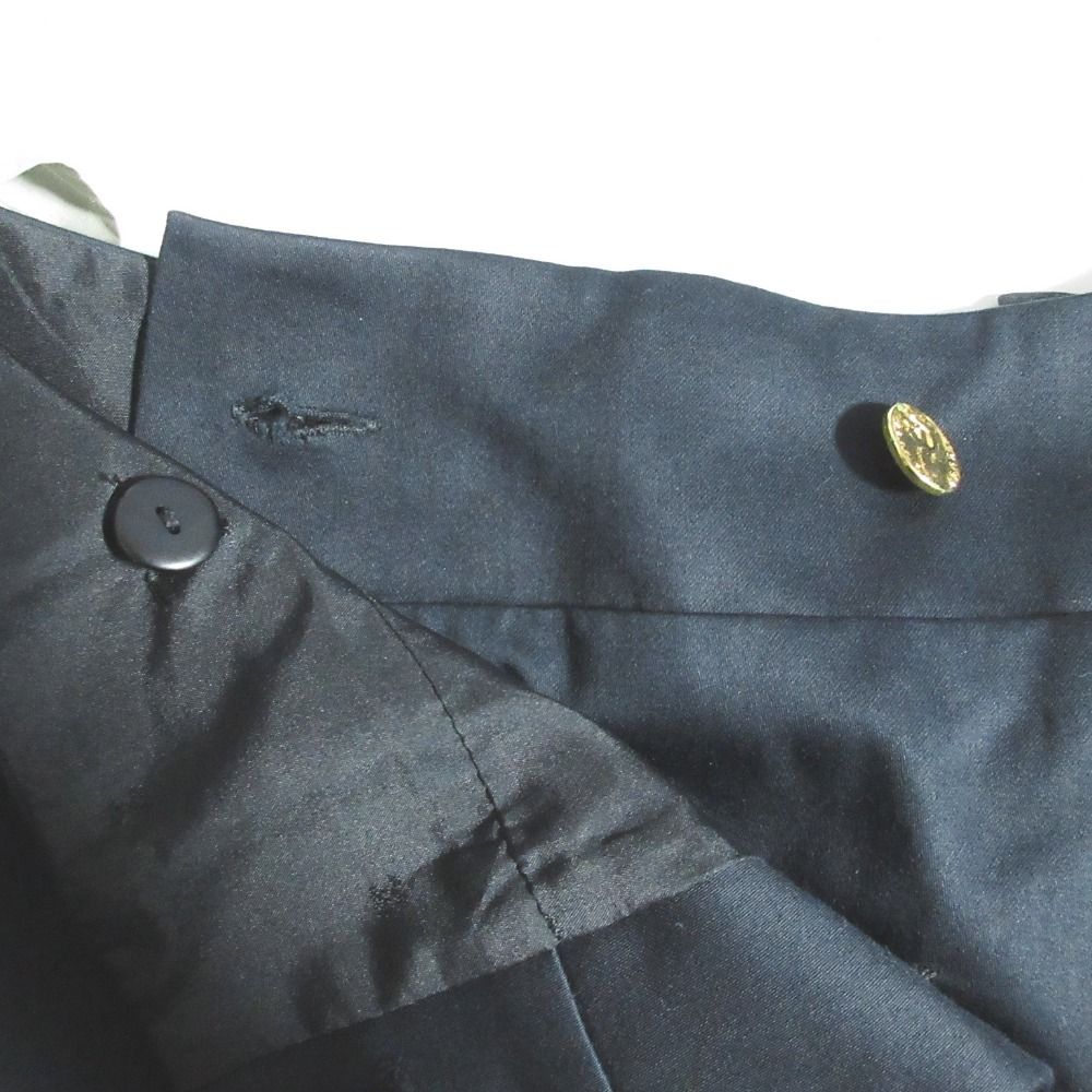 Chanel Vintage Gold Button Mini Skirt 34 Black — view 4