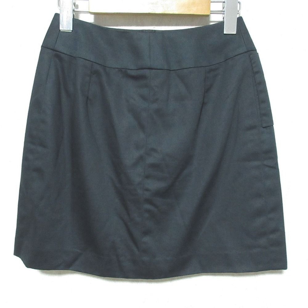 Chanel Vintage Gold Button Mini Skirt 34 Black — view 2