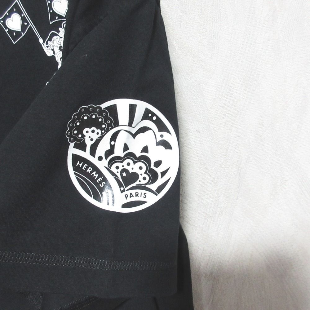 Hermes Cartouche Back Print T-Shirt 38 Black — view 4