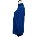 Hermes Cashmere Silk Turtleneck Knit Top 42 Blue Sweater — view 2