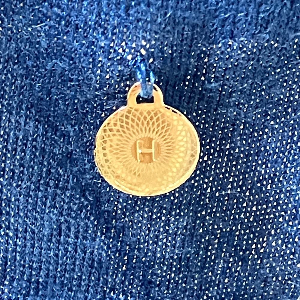 Hermes Cashmere Silk Turtleneck Knit Top 42 Blue Sweater — view 7