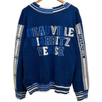 Chanel Numbering Jacquard Neck Cashmere Pullover Knit Sweater S Blue — view 5