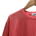 Hermes Embroidered T-Shirt Short Sleeve Top XL Pink — view 2