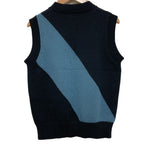 Hermes Candy Libris Knit Vest 40 Black Light Blue — view 4
