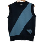 Hermes Candy Libris Knit Vest 40 Black Light Blue
