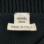 Hermes Candy Libris Knit Vest 40 Black Light Blue — view 5