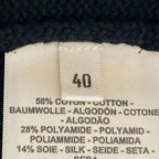 Hermes Candy Libris Knit Vest 40 Black Light Blue — view 6