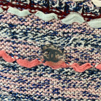 Chanel CC Logo Tweed Knit Dress Pink 38 Multicolor — view 4