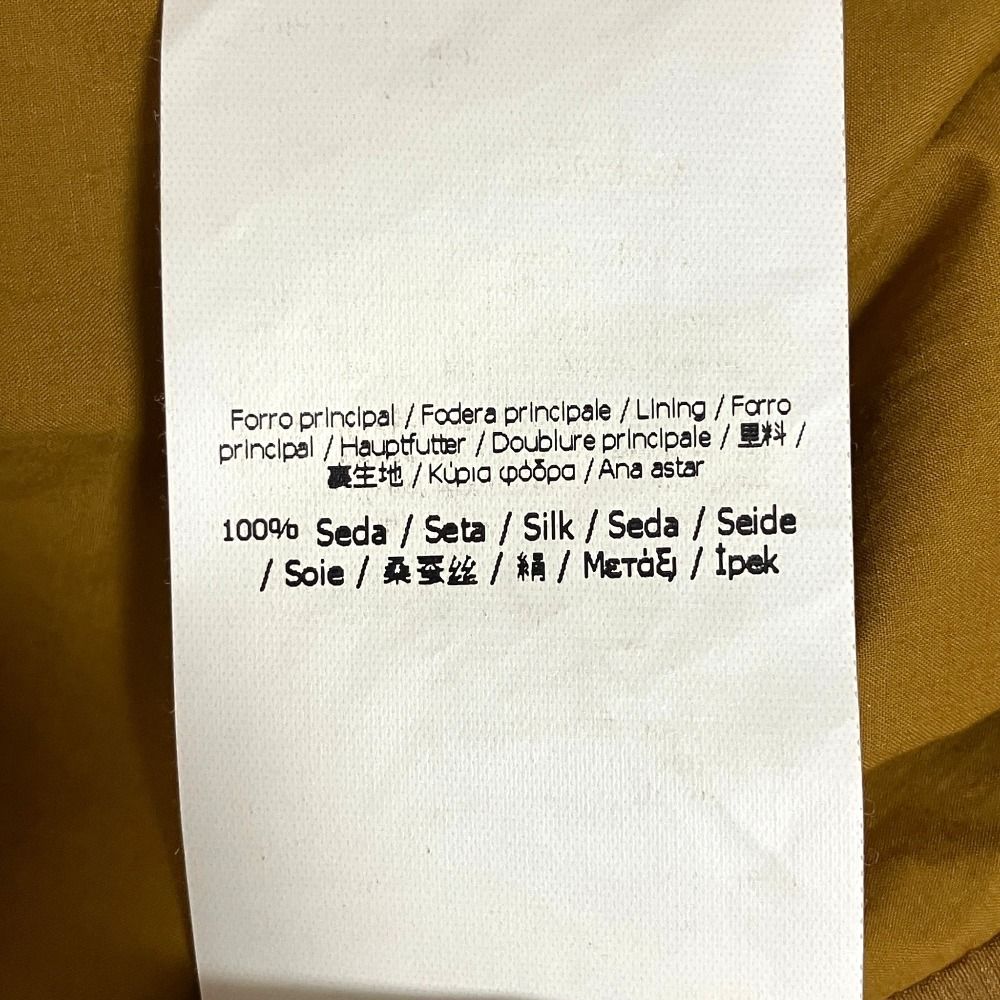 Fendi Silk Trench Coat Spring 38 Mustard Yellow — view 6