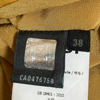 Fendi Silk Trench Coat Spring 38 Mustard Yellow — view 4