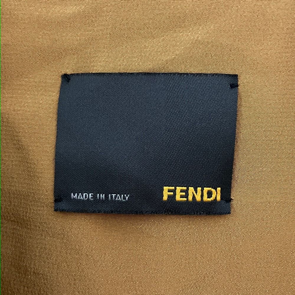 Fendi Silk Trench Coat Spring 38 Mustard Yellow — view 7