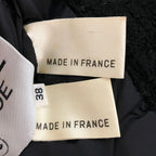 Chanel Vintage CC Logo Button Gold Tweed Jacket Skirt Set 38 Black — view 8