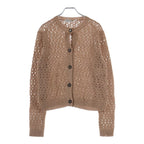 Dior Knit Cardigan with Buttons Brown Beige 42