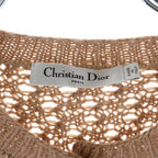 Dior Knit Cardigan with Buttons Brown Beige 42 — view 7