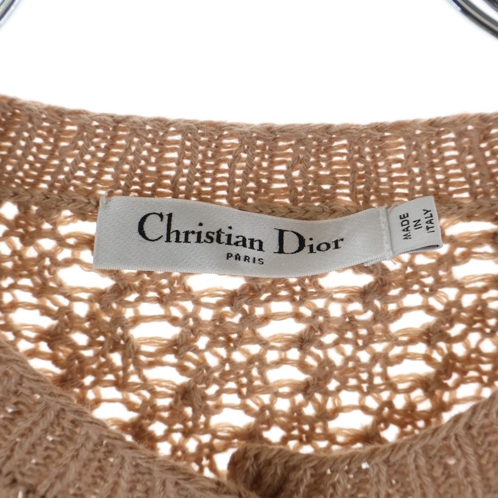 Dior Knit Cardigan with Buttons Brown Beige 42 — view 7