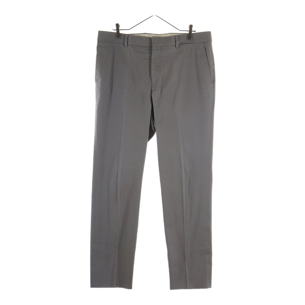 Hermes Cotton Pleated Trousers Pants Gray