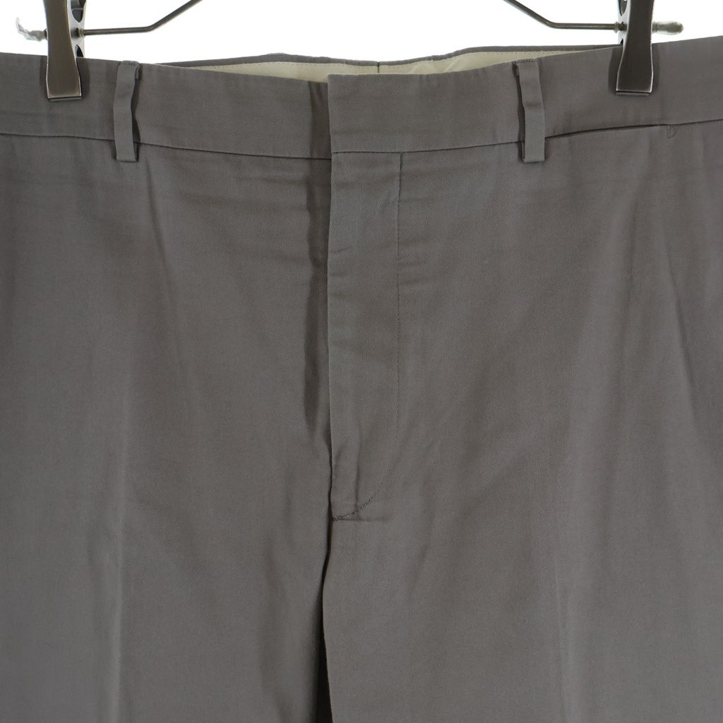 Hermes Cotton Pleated Trousers Pants Gray — view 3