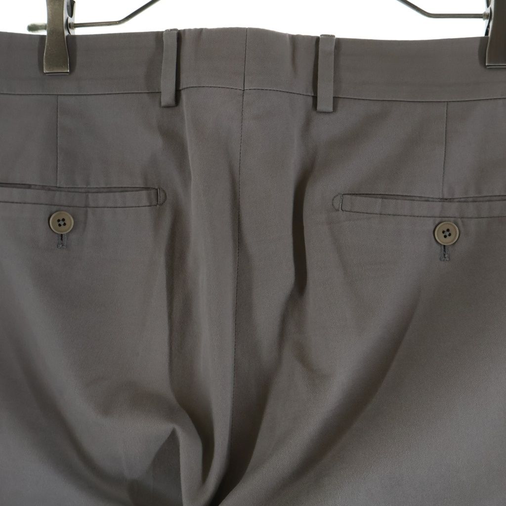 Hermes Cotton Pleated Trousers Pants Gray — view 4