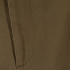 Fendi Zip Pocket Pleated Cotton Trousers Pants Brown — view 5