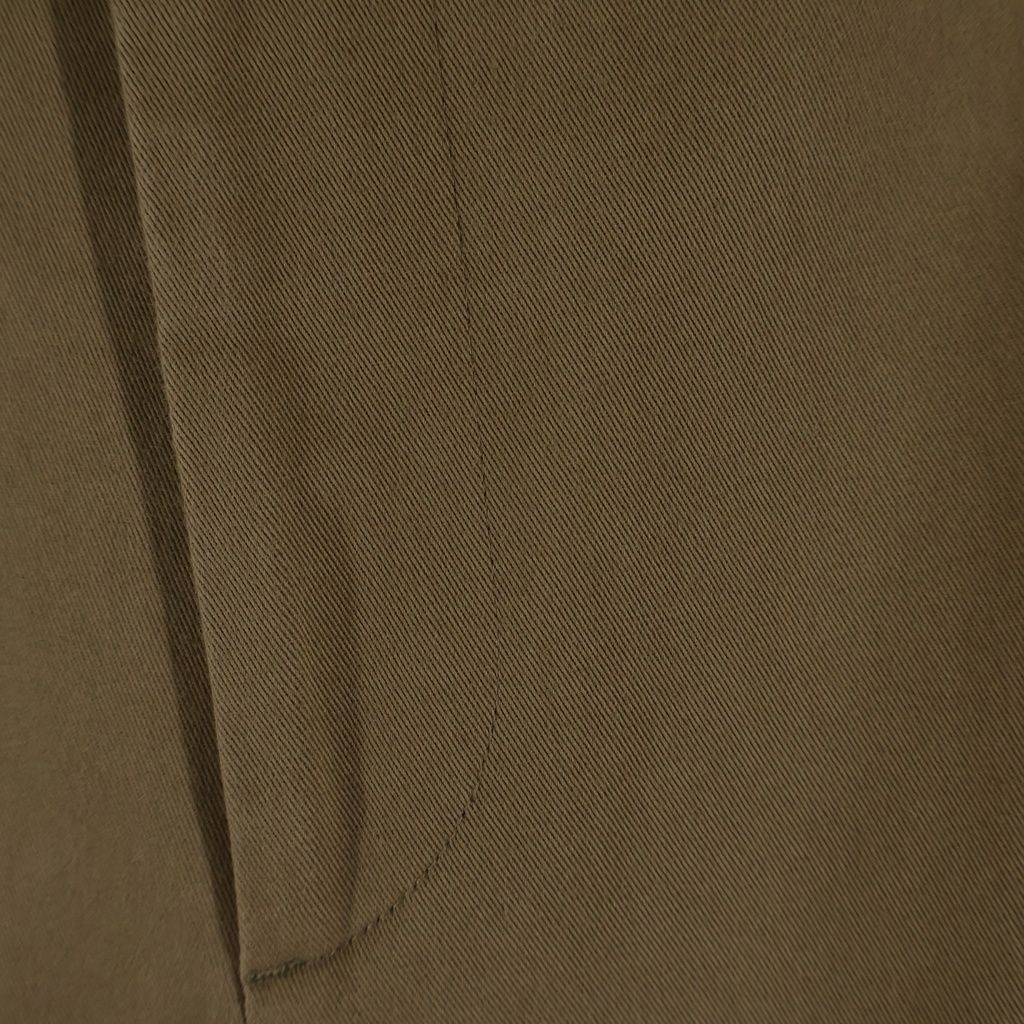 Fendi Zip Pocket Pleated Cotton Trousers Pants Brown — view 5