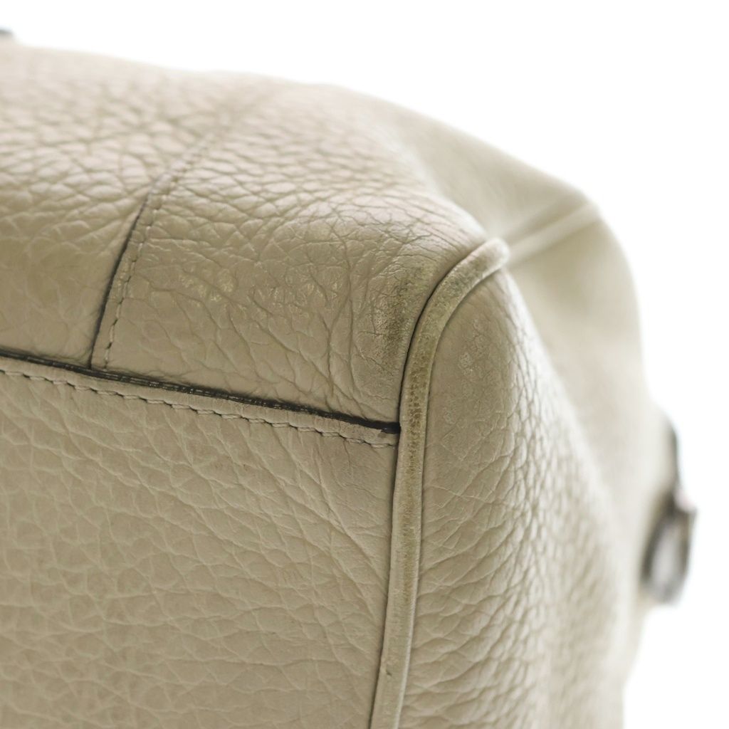 Loewe Fusta 25 2-Way Shoulder Bag Beige Leather Black — view 6