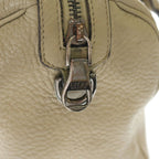Loewe Fusta 25 2-Way Shoulder Bag Beige Leather Black — view 8