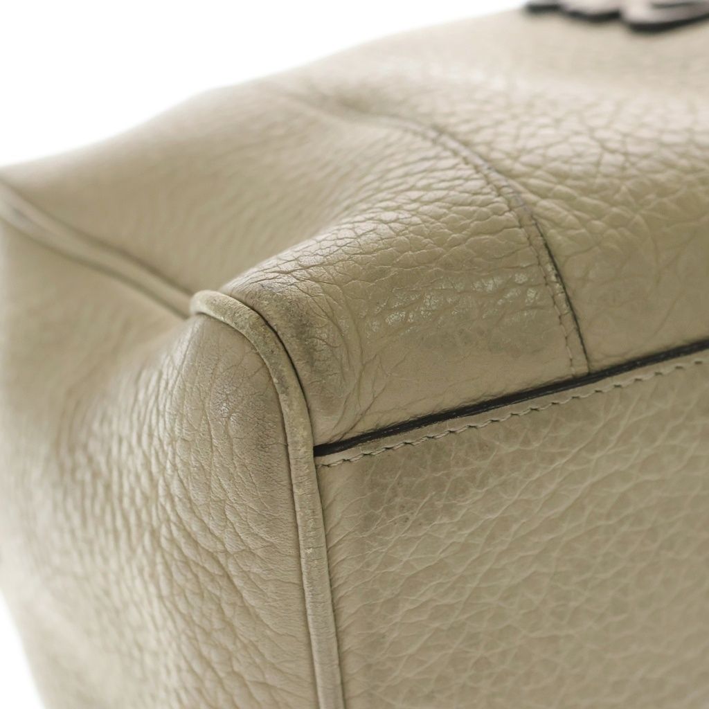 Loewe Fusta 25 2-Way Shoulder Bag Beige Leather Black — view 5