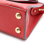 Louis Vuitton Monogram Empreinte Pont Neuf Mini 2-Way Shoulder Bag Red Leather — view 5