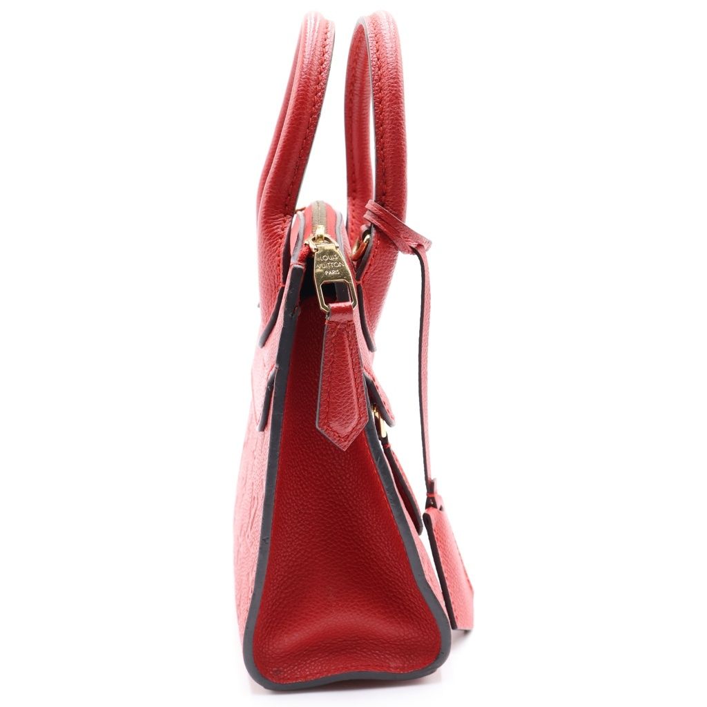 Louis Vuitton Monogram Empreinte Pont Neuf Mini 2-Way Shoulder Bag Red Leather — view 3