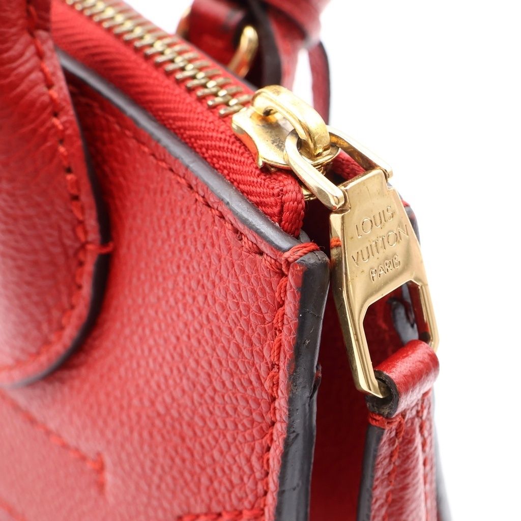 Louis Vuitton Monogram Empreinte Pont Neuf Mini 2-Way Shoulder Bag Red Leather — view 6