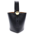 Loewe Pebble Bucket Bag Mini Leather Gold 2-Way Black