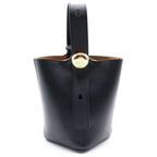 Loewe Pebble Bucket Bag Mini Leather Gold 2-Way Black
