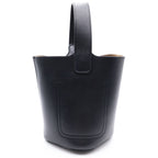Loewe Pebble Bucket Bag Mini Leather Gold 2-Way Black — view 2