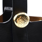 Loewe Pebble Bucket Bag Mini Leather Gold 2-Way Black — view 4