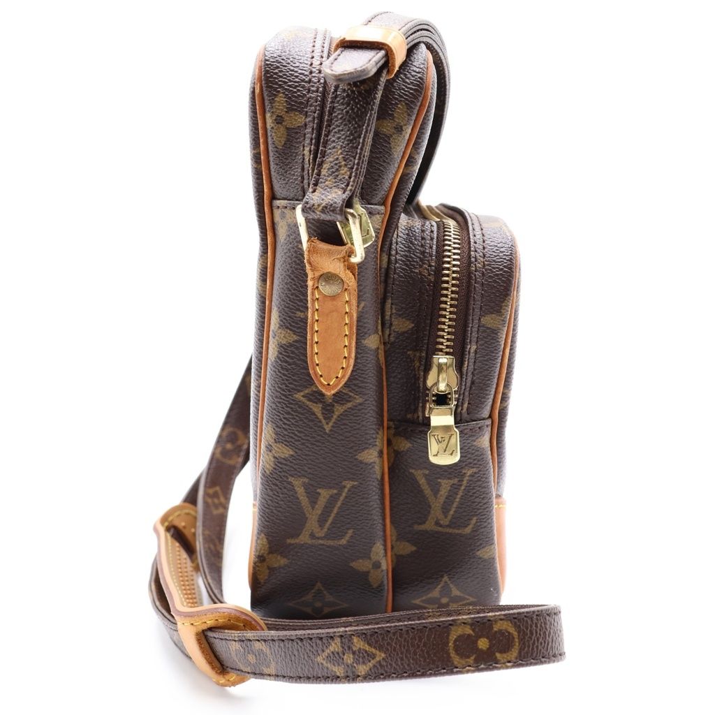 Louis Vuitton Monogram Amazon Mini Shoulder Bag Brown Leather Gold — view 3