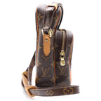 Louis Vuitton Monogram Amazon Mini Shoulder Bag Brown Leather Gold — view 3