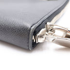 Louis Vuitton Taiga Porte Documents Slim Handbag Business Bag Black Leather — view 7