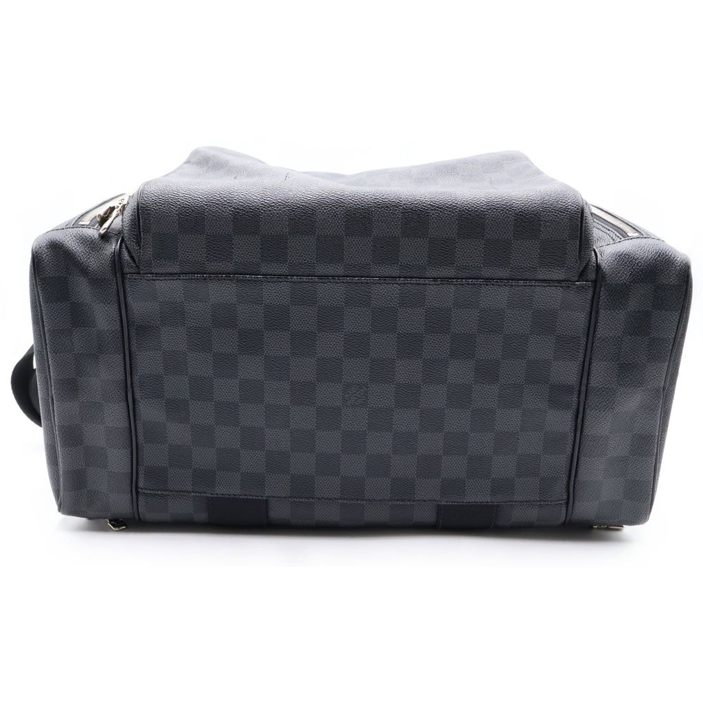 Louis Vuitton Damier Graphite Camera Bag Black Leather Silver — view 4