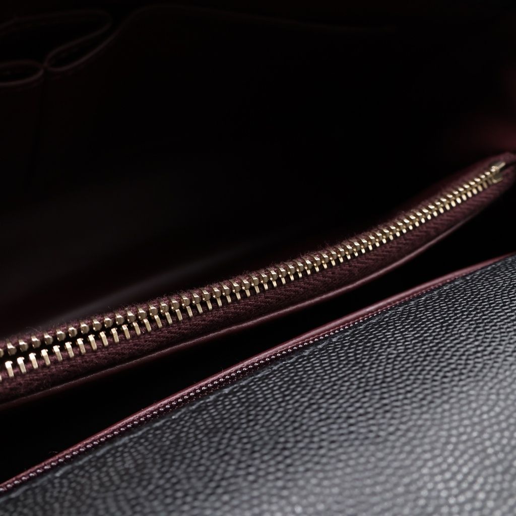 Chanel Coco Handle Turnlock 2-Way Chain Shoulder Bag Black Caviar Leather Gold — view 7
