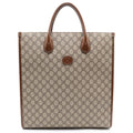 Gucci Interlocking Tote Back 2-Way Shoulder Canvas Brown