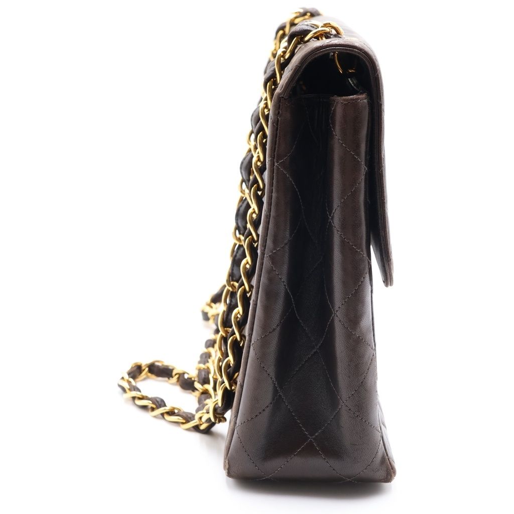 Chanel Maxi Quilted 30 Lambskin Gold Chain Shoulder Bag Black — view 3