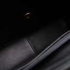 Chanel Maxi Quilted 30 Lambskin Gold Chain Shoulder Bag Black — view 7