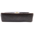 Chanel Maxi Quilted 30 Lambskin Gold Chain Shoulder Bag Black — view 4