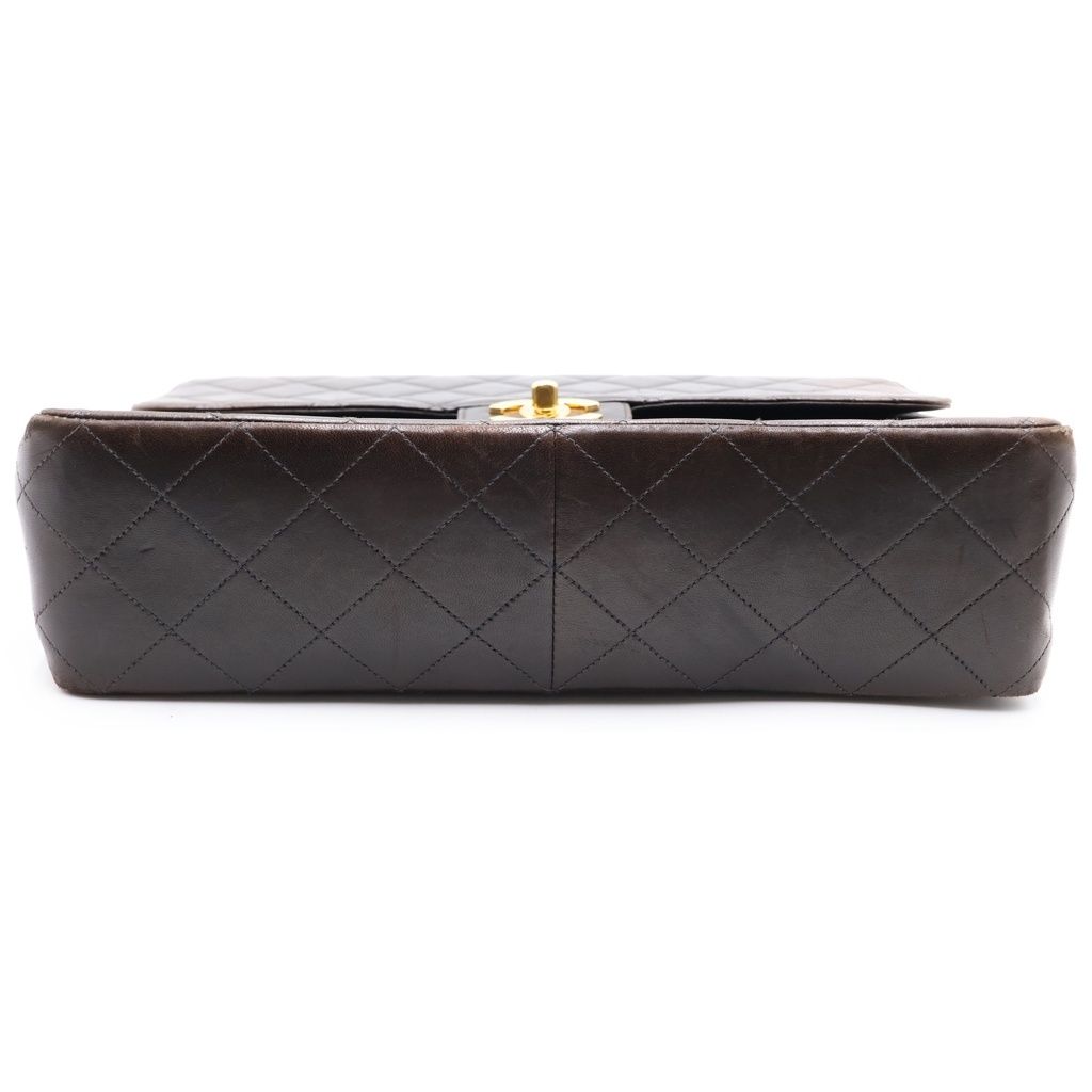 Chanel Maxi Quilted 30 Lambskin Gold Chain Shoulder Bag Black — view 4