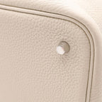 Hermes Picotin Lock MM Handbag Taurillon Clemence Silver Cles Gray — view 5