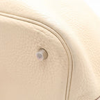 Hermes Picotin GM Handbag Silver Taurillon Clemence Parchemin — view 6