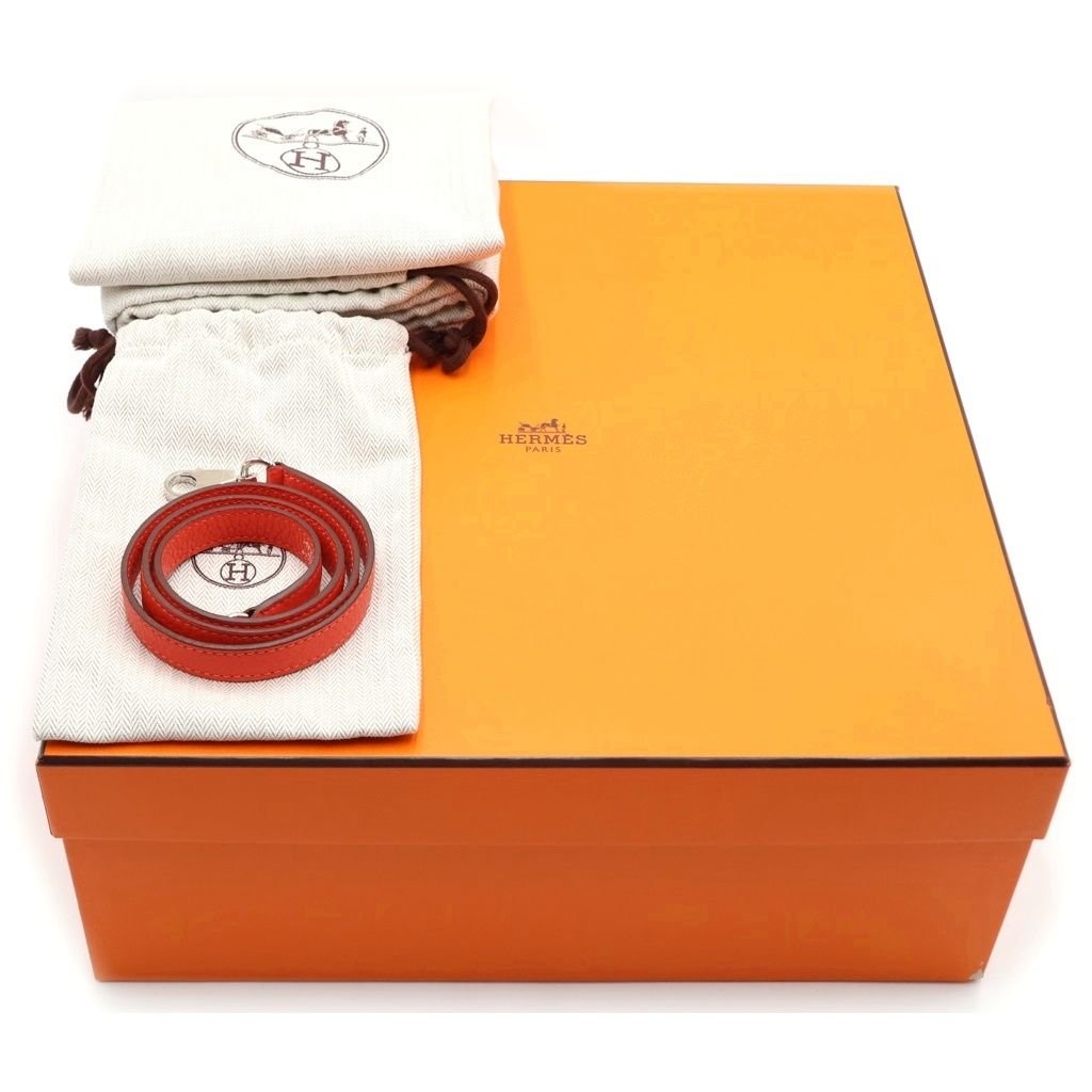 Hermes Kelly 32 2-Way Shoulder Back Retourne Silver Taurillon Clemence Rose — view 8