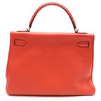 Hermes Kelly 32 2-Way Shoulder Back Retourne Silver Taurillon Clemence Rose — view 2