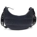 Celine Ava Shoulder Bag Black Nylon Silver