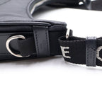 Celine Ava Shoulder Bag Black Nylon Silver — view 6